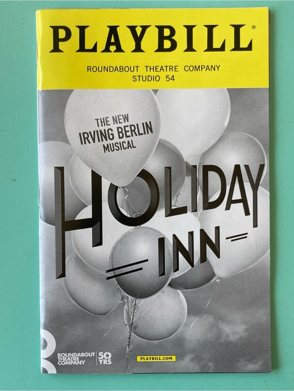 Holiday Inn Playbill Bryce Pinkham Lora Lee Gayer Corbin Bleu Opening Night 2016
